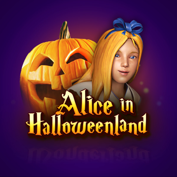 Alice in Halloweenland's jack-o'-lantern and Alice box art
