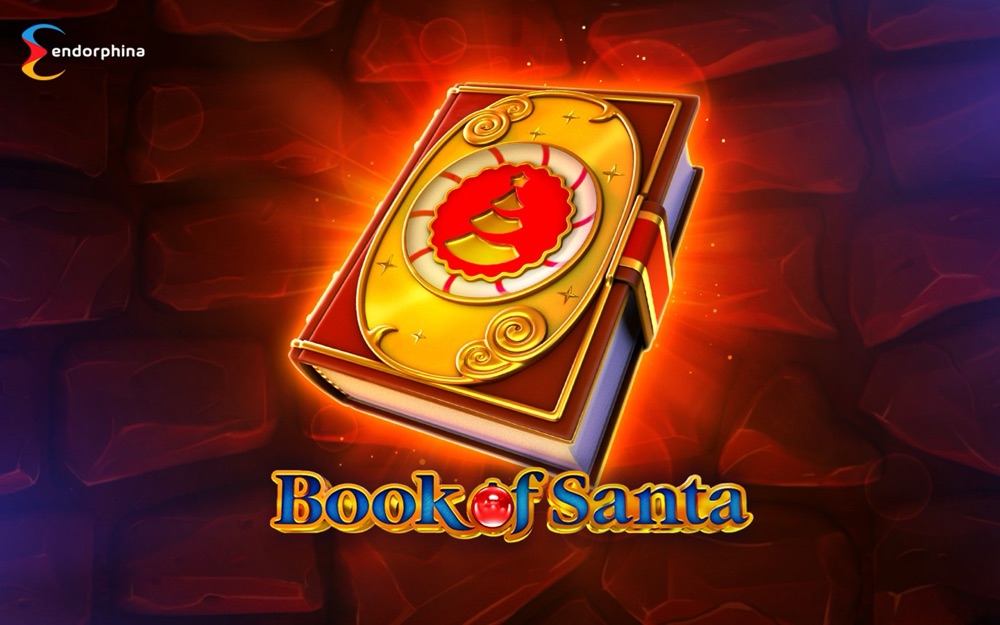 Book of Santa box art, featuring the game's Magic Book wild and scatter symbol