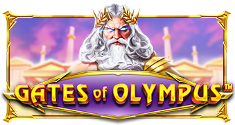 Gates of Olympus box art, featuring Zeus overlooking the reels