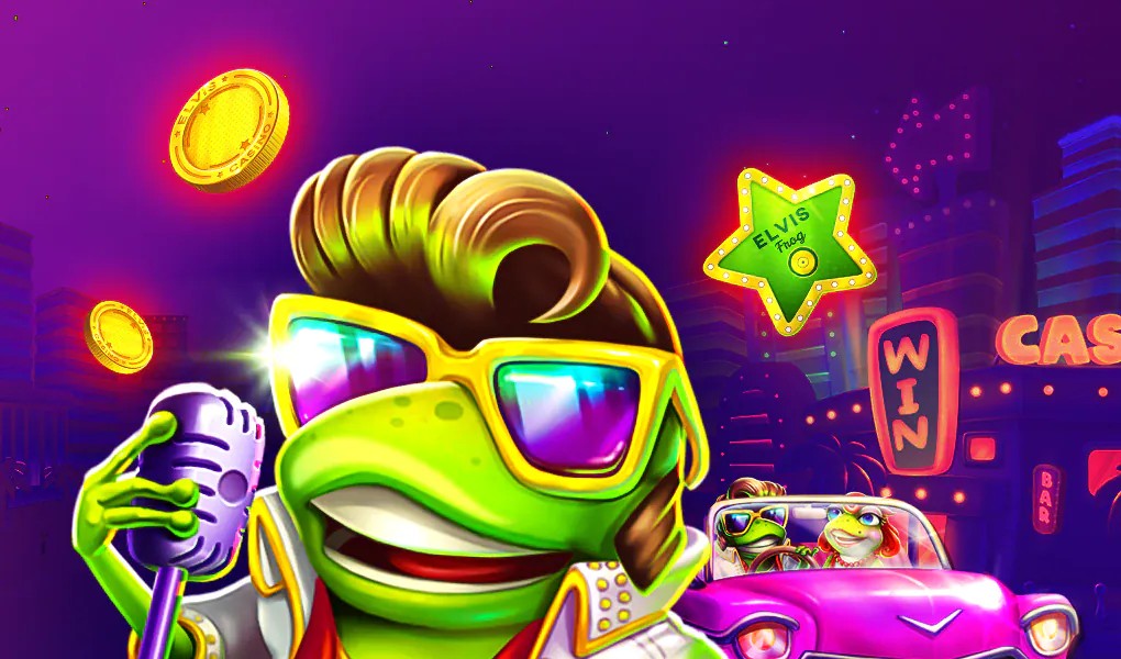 Elvis Frog in Vegas, one of Irwin Casino's BGaming slot titles